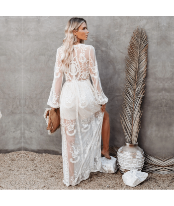 Abito da Sposa Hippie Chic in Pizzo destockage