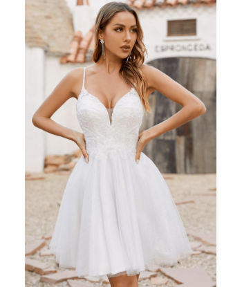 Vestito Bianco Corto da Sposa Par le système avancé 