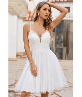 Vestito Bianco Corto da Sposa Par le système avancé 