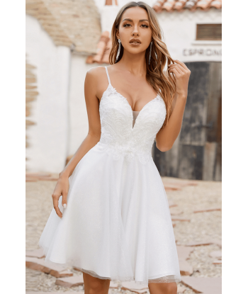 Vestito Bianco Corto da Sposa Par le système avancé 