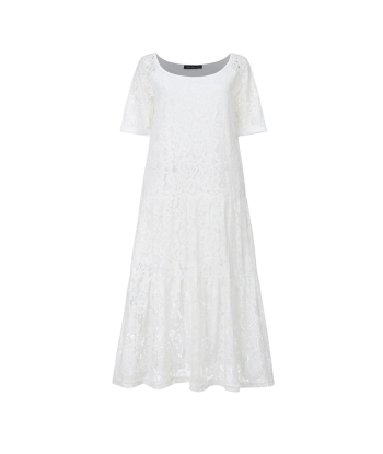 Vestito Hippie Bianco livraison gratuite