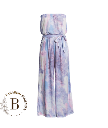 Tuta Boho Tie Dye Viola e Rosa pas cheres