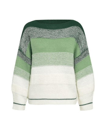 Maglione Verde Oversize in Stile Boho les ctes