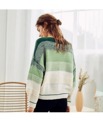 Maglione Verde Oversize in Stile Boho les ctes