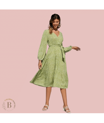 Abito Donna Country Chic Bianco e Verde de votre