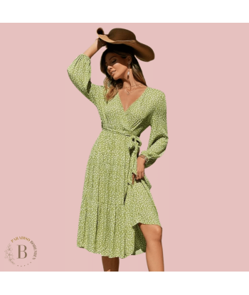 Abito Donna Country Chic Bianco e Verde de votre