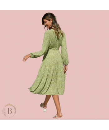 Abito Donna Country Chic Bianco e Verde de votre