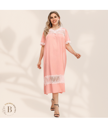 Vestito Rosa Antico Taglie forti pas chere