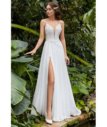 Vestito da Sposa Bianco Bohémien plus qu'un jeu 