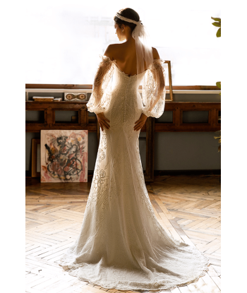 Abito da Sposa Sirena Scollo a Cuore acheter