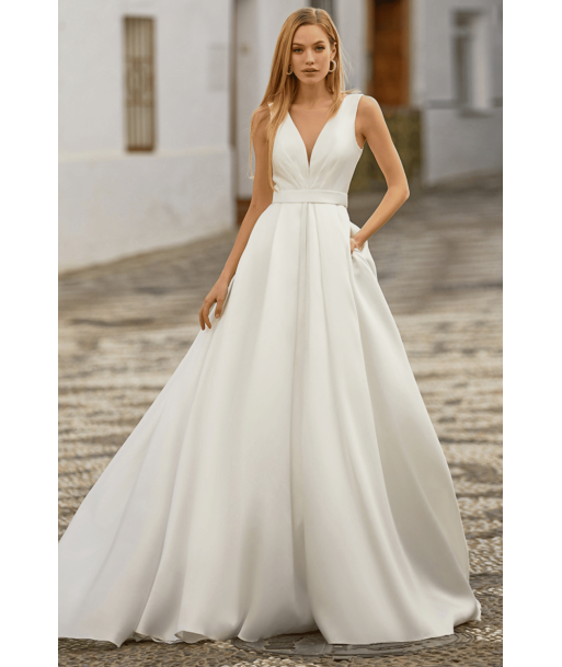 Abito da Sposa Semplice Liscio Paris Déstockage Promo