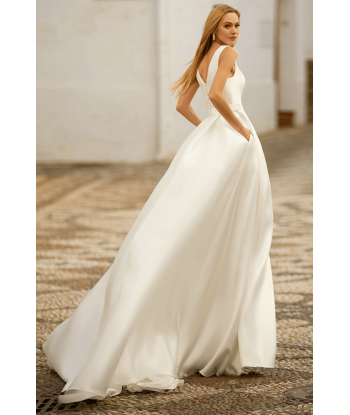 Abito da Sposa Semplice Liscio Paris Déstockage Promo