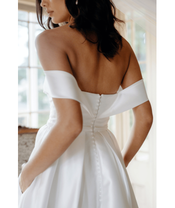 Abito da Sposa Semplice in Raso commande en ligne