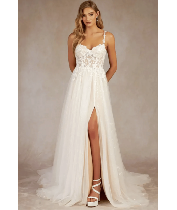 Abito da Sposa in Tulle e Pizzo pas chere