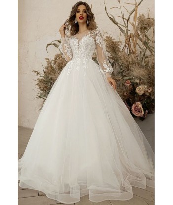 Abito da Sposa Principessa a Maniche Lunghe meilleur choix