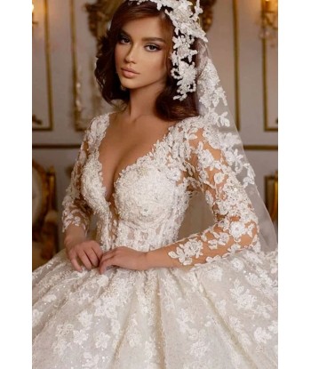 Abito da Sposa Principessa con Pizzo Pour