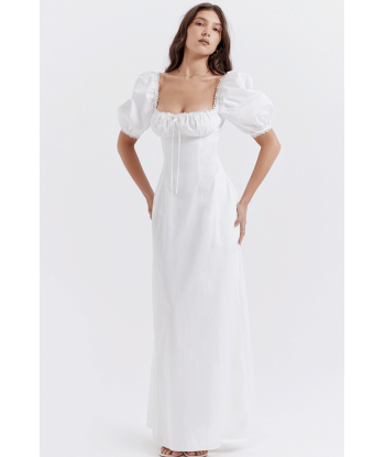 Vestito Bianco in Cotone Lungo en linge