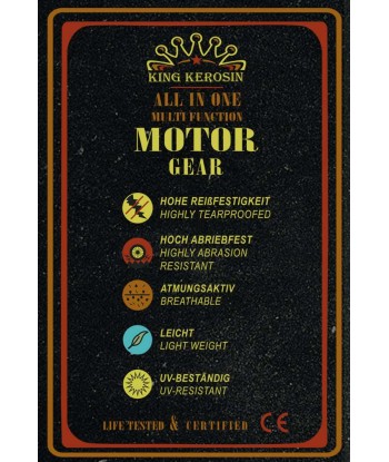 JEANS MOTO »KUSTOMBUILT - MOTOR GEAR« 708 Dark Blue hantent personnes