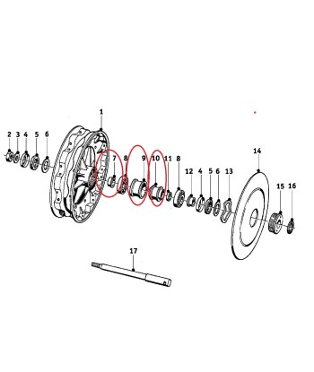 Manchon Entretoise - BMW-36314038225 + Douille - BMW-36314038241 + Moyeu de roue - BMW-36314038229 prix