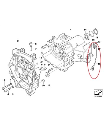 Capteur de rapport engagé / de l'indication de vitesse - BMW-61312306519 une grave pollution 