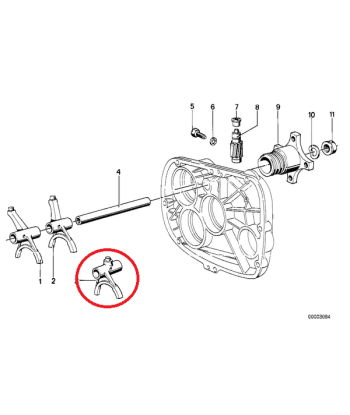 Fourchette de commande 3e et 4e vitesse - BMW-23311234217 pas cher 