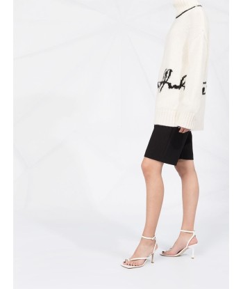 OFF-WHITE - Pull en maille intarsia de France