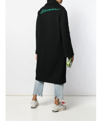 OFF-WHITE - Manteau à slogan en perles de verre Découvrez la collection