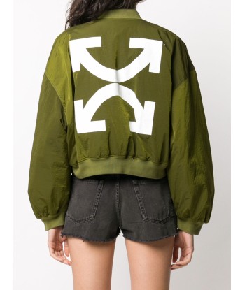 OFF-WHITE - Veste bomber crop Varsity l'achat 