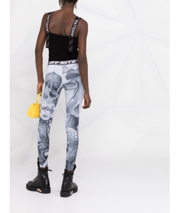 OFF WHITE - Legging à imprimé floral la chaussure