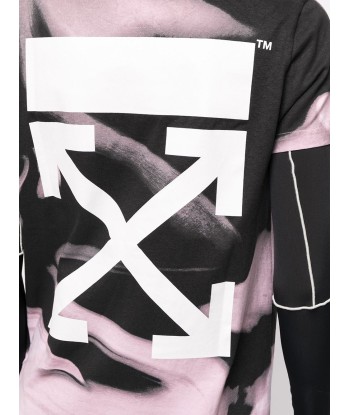 OFF WHITE - T-shirt Liquid solde