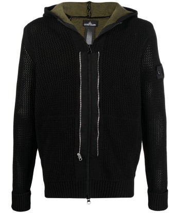 STONE ISLAND Shadow Project hoodie zippé à patch logo pas cher chine