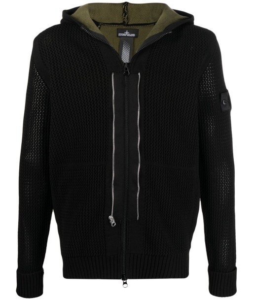 STONE ISLAND Shadow Project hoodie zippé à patch logo pas cher chine