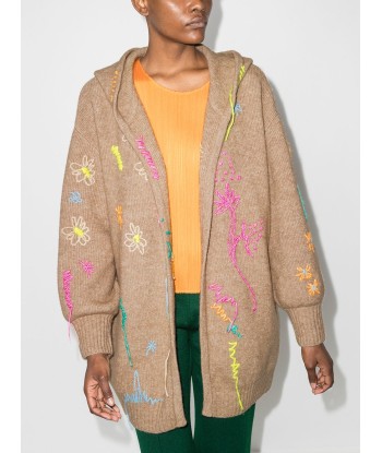 MIRA MIKATI - Cardigan à fleurs brodées solde