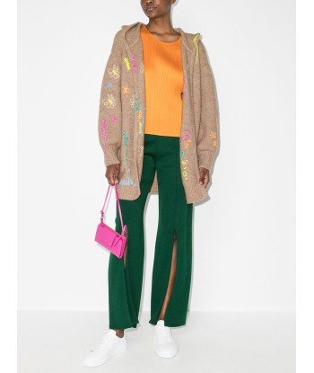 MIRA MIKATI - Cardigan à fleurs brodées solde