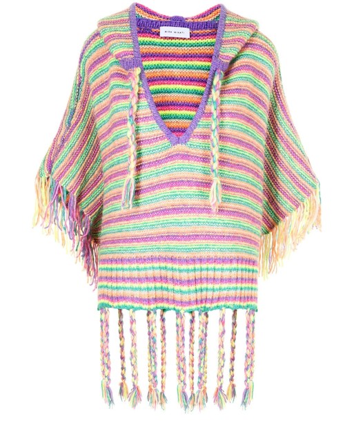 MIRA MIKATI - Poncho rayé à capuche ouvre sa boutique