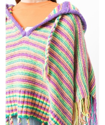 MIRA MIKATI - Poncho rayé à capuche ouvre sa boutique