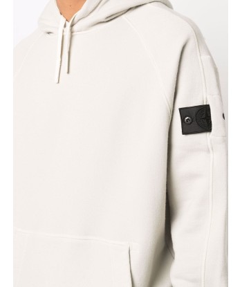 Stone Island Shadow Project - Logo-patch long-sleeved hoodie rembourrage situé sous