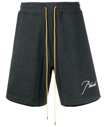 RHUDE Terry short à logo brodé Pour