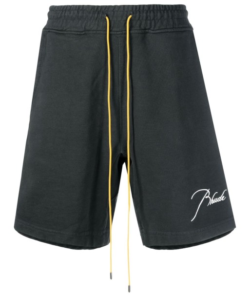 RHUDE Terry short à logo brodé Pour