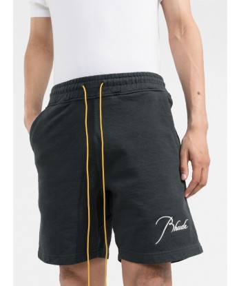 RHUDE Terry short à logo brodé Pour