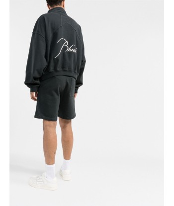 RHUDE Terry short à logo brodé Pour