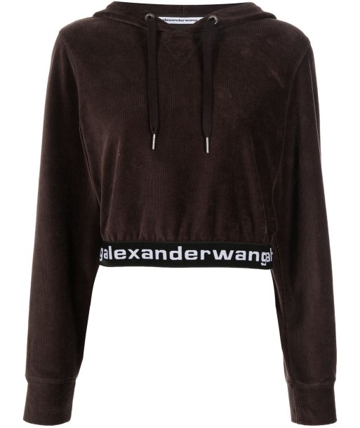 ALEXANDER WANG - Hoodie à lien de resserrage ou a consommer sur place