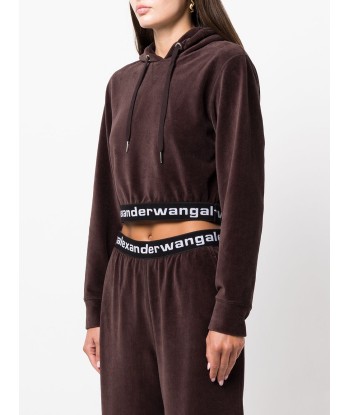 ALEXANDER WANG - Hoodie à lien de resserrage ou a consommer sur place