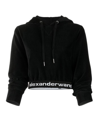 ALEXANDER WANG - Hoodie à lien de resserrage pas cher chine