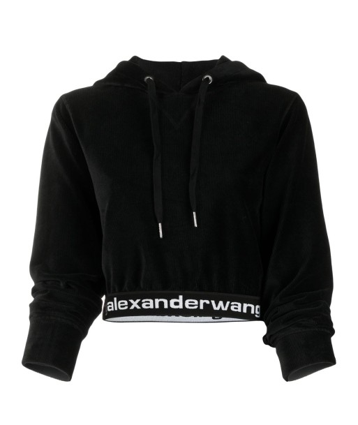 ALEXANDER WANG - Hoodie à lien de resserrage pas cher chine