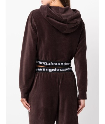 ALEXANDER WANG - Hoodie à lien de resserrage ou a consommer sur place