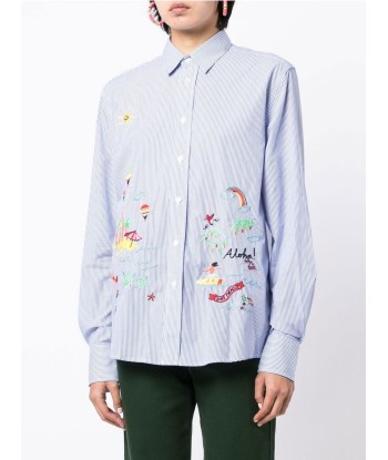 MIRA MIKATI - Chemise à broderies hantent personnes