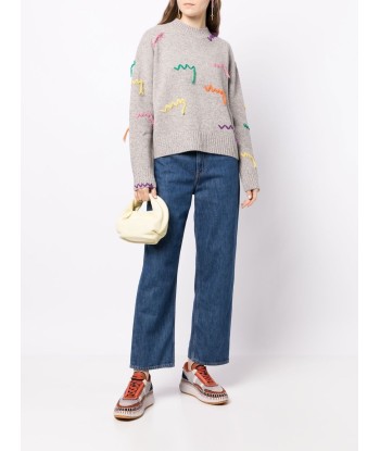 MIRA MIKATI - Pull à broderies Les êtres humains sont 