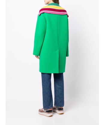 MIRA MIKATI - Manteau en maille à col contrastant Par le système avancé 