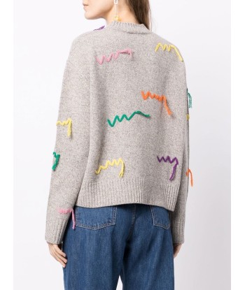 MIRA MIKATI - Pull à broderies Les êtres humains sont 